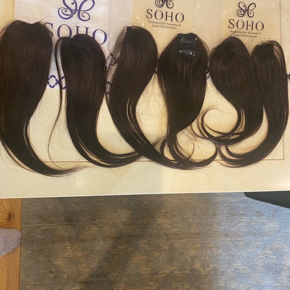 Six 10 in extensions, used 1 x for a wedding